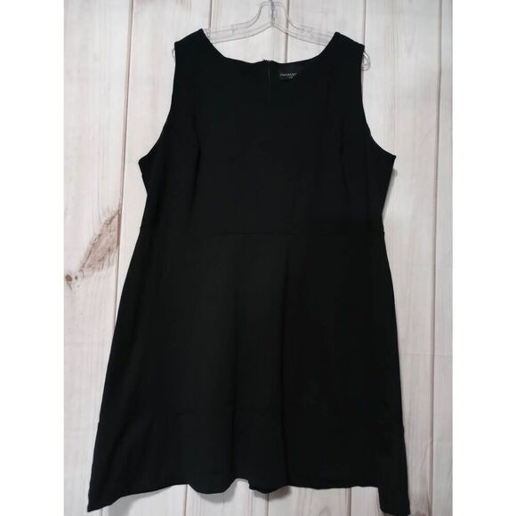 Cynthia Rowley Dress Ladies‎ 3x Black Sleeveless Midi Office Datenight - Picture 1 of 8